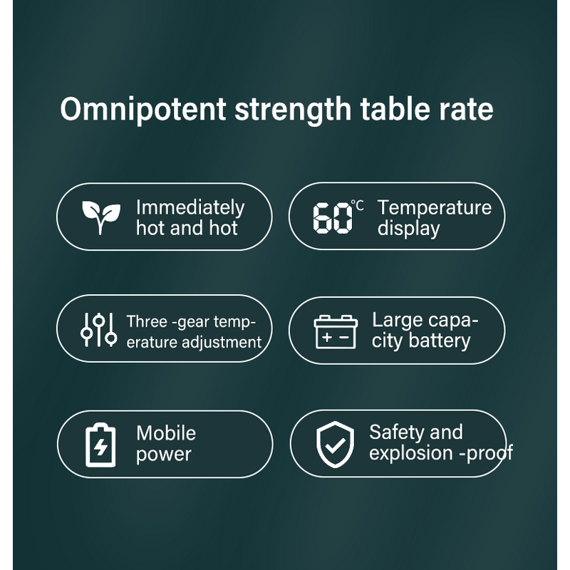 Power Bank - AilesTecca Rechargeable Hand Warmer Double-sided Heated Magnetic