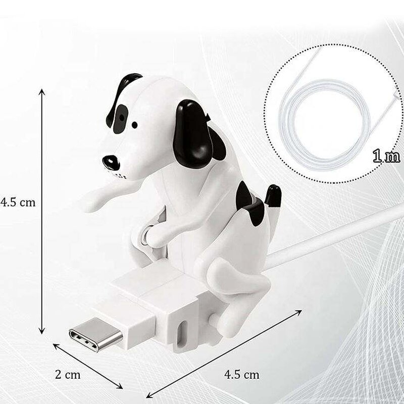 Charging Cable - AilesTecca 1m Type C Micro Funny Humping Dog Design Fast