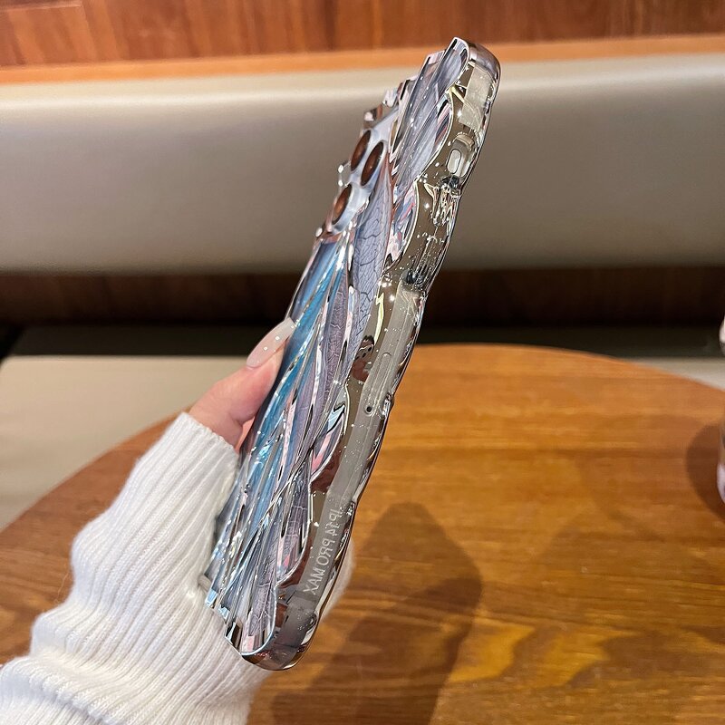 Phone Case Manufacturer - AilesTecca 3D Golden Leaf Glitter for iPhone 16 15 14 13