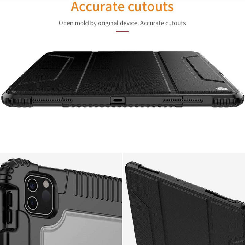 Tablet Case - AilesTecca Kickstand for iPad Air 4/5 10.9" Transparent Bumper