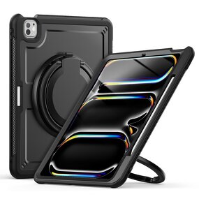 Tablet Case - AilesTecca Rotating for iPad Pro 11 2024 M4 TPU PC Handle