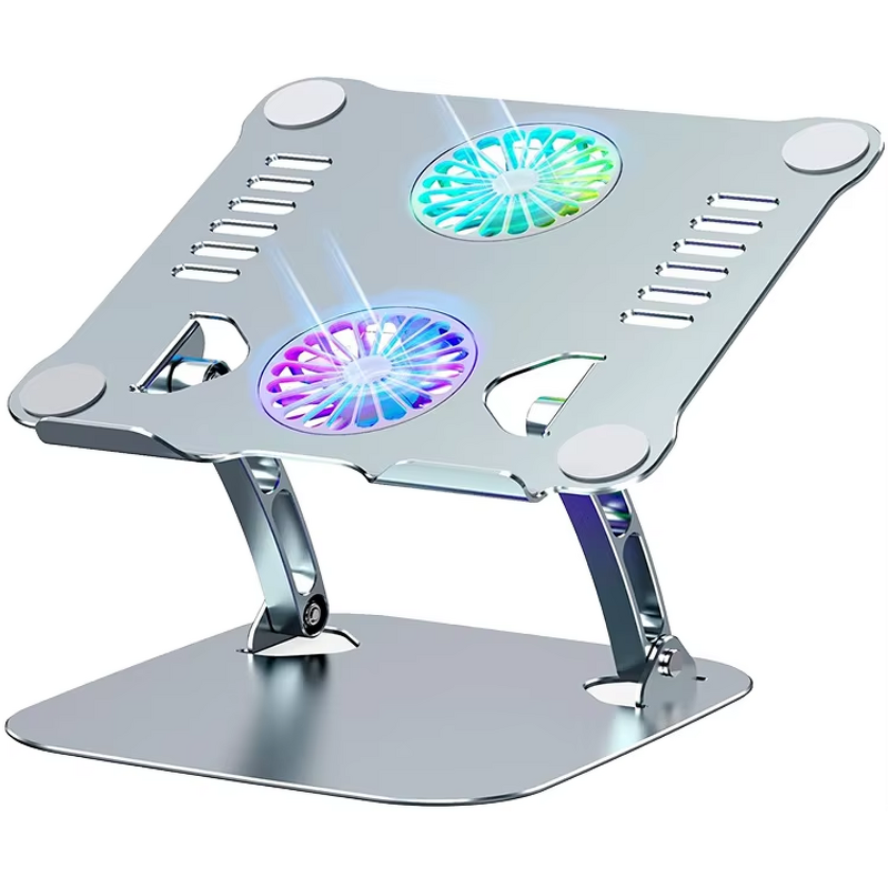 Laptop Stand - AilesTecca Aluminium Foldable with Cooling Fan Portable Desk