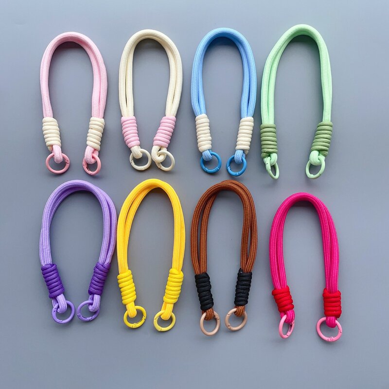 Phone Lanyard - AilesTecca Short Color Pad Patch Anti Loss Handmade Wrist