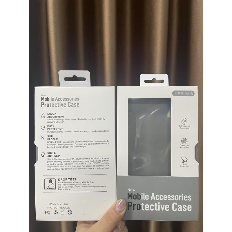 Packaging Box - AilesTecca Clear Window Pull-out for iPhone Huawei Samsung