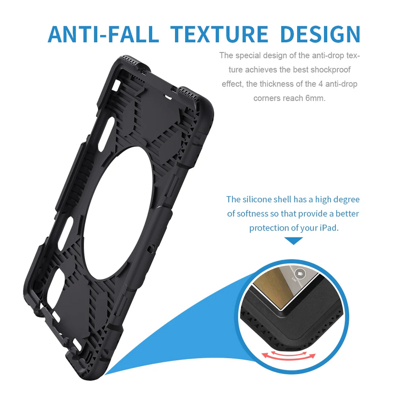 Tablet Case - AilesTecca for iPad 10th Gen Air4/Air5 Pencil Holder Shockproof