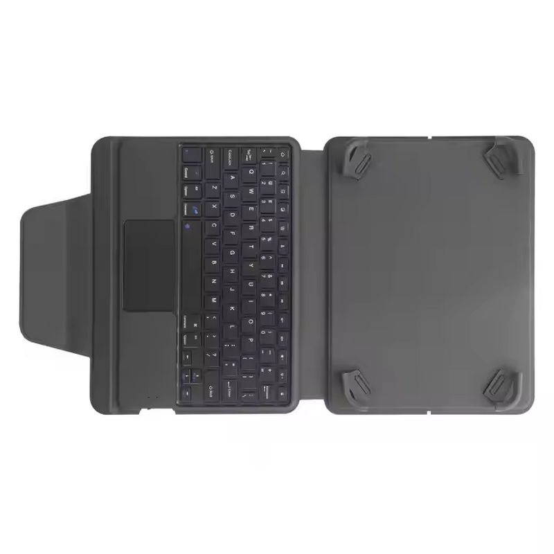 Tablet Case - AilesTecca 9-11 Inch Universal with Keyboard PU Leather Business