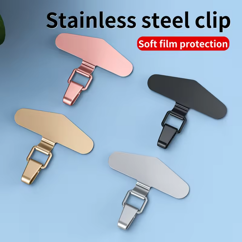 Phone Lanyard - AilesTecca Thin Anti-slip Stainless Steel Tether Tab Patch
