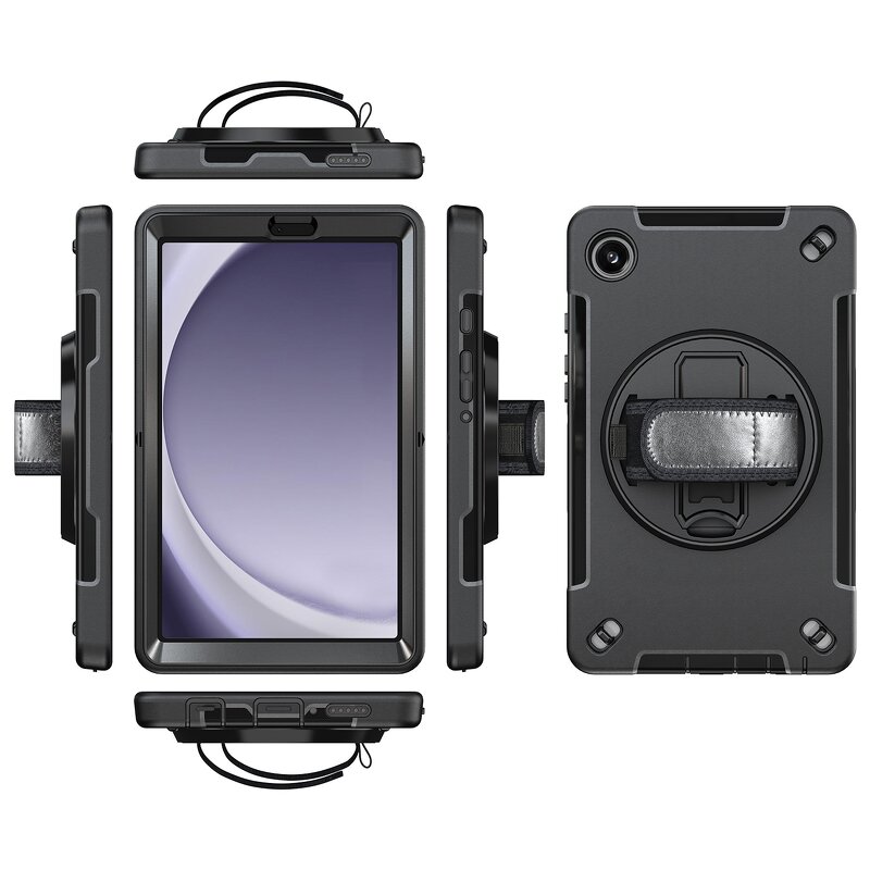 Tablet Case - AilesTecca 360 Rotational for Samsung Tab A9 8.7 Inch Shockproof