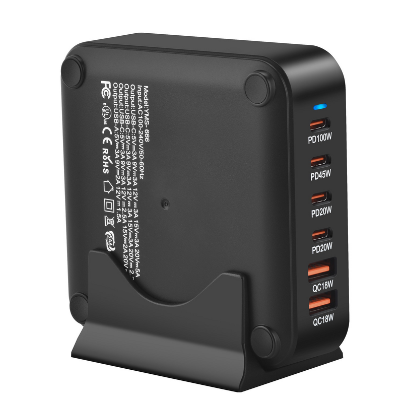 GaN Charger - AilesTecca 220W 6 Port PD65W for MacBook iPhone Samsung Xiaomi