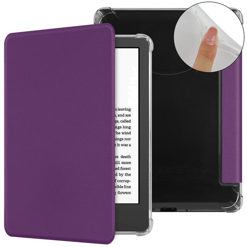 E-Reader Case - AilesTecca Transparent Flap for Kindle Paperwhite 12th 7 Inch