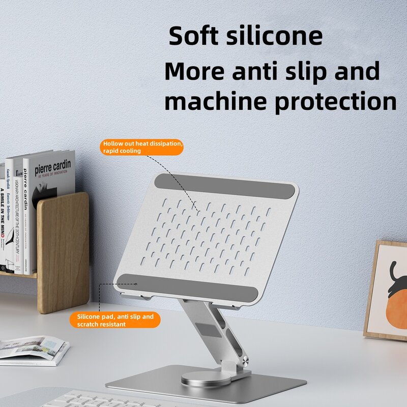 Laptop Stand - AilesTecca Metal Ergonomic Adjustable Foldable Invisible for Macbook