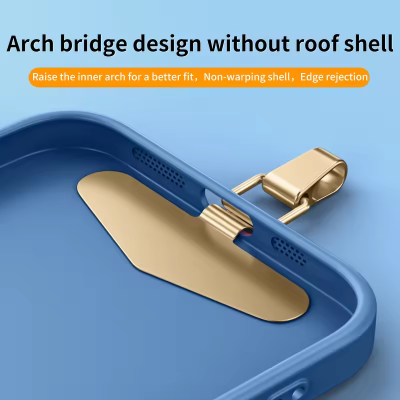 Phone Lanyard - AilesTecca Stainless Steel D-Ring Rope Shape Metal Clip Tether