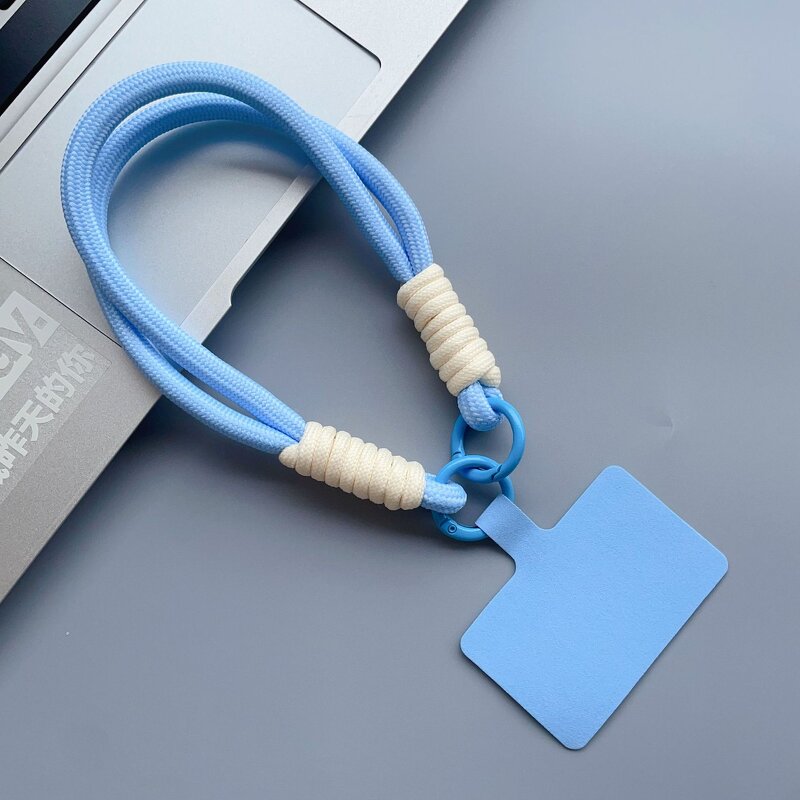 Phone Lanyard - AilesTecca Coloful Rope Nylon Woven Wrist for iPhone 16 Samsung