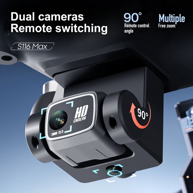 Drone Manufacturer - AilesTecca S116 Max Mini 4K Dual Camera Foldable Obstacle Avoidance