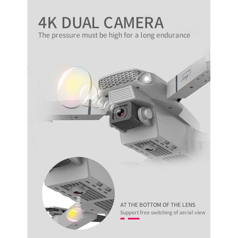 Drone Manufacturer - AilesTecca E88 Pro 4K Dual Camera 13Mins Long Range Foldable