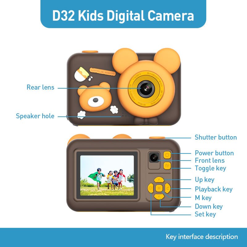 Kids Camera - AilesTecca HD Mini Digital Birthday Christmas Gift for Boys Girls