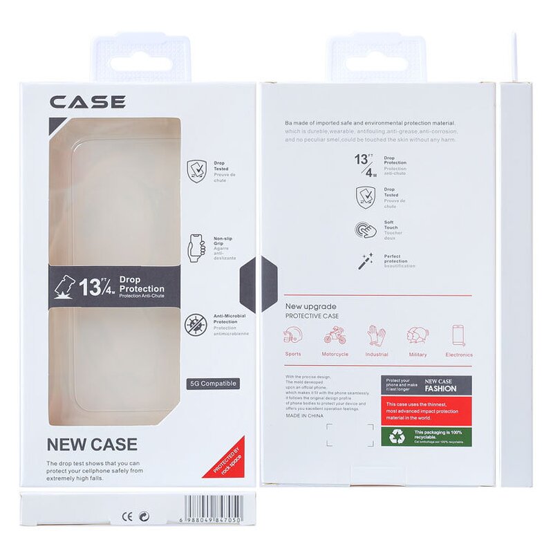 Packaging Box - AilesTecca Clear Hook Paper for iPhone 15 Samsung S24 Huawei