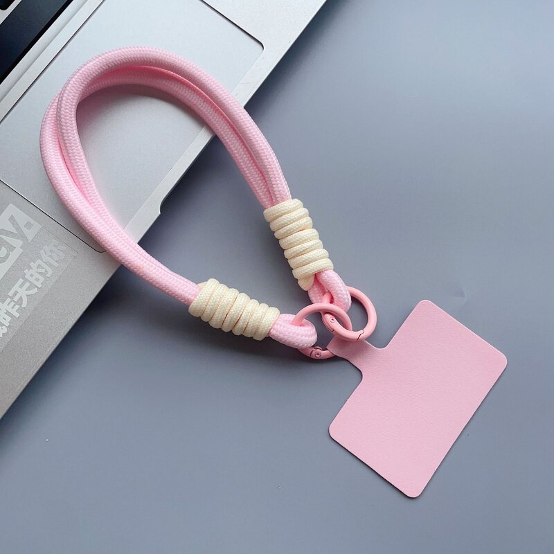 Phone Lanyard - AilesTecca Coloful Rope Nylon Woven Wrist for iPhone 16 Samsung