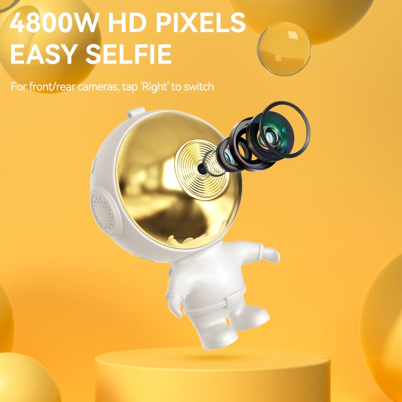 Kids Camera - AilesTecca Dual 1080P Games 600mAh Astronaut Small Portable