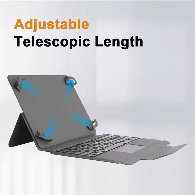 Tablet Case - AilesTecca 9-11 Inch Universal with Keyboard PU Leather Business