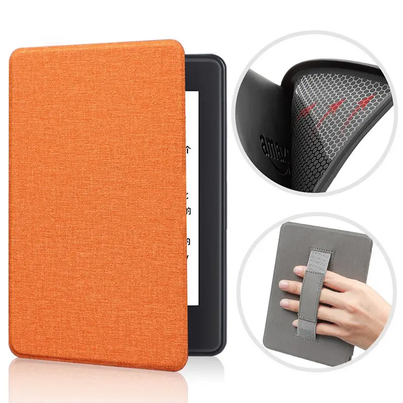 E-Reader Case - AilesTecca 6.8" Magnetic PU Leather Handle for Kindle 11th Gen