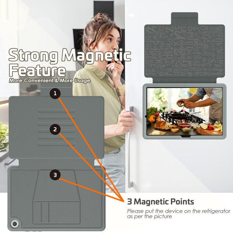 E-Reader Case - AilesTecca PU Leather for iPad 10th Gen 10.9" Auto Sleep Wake