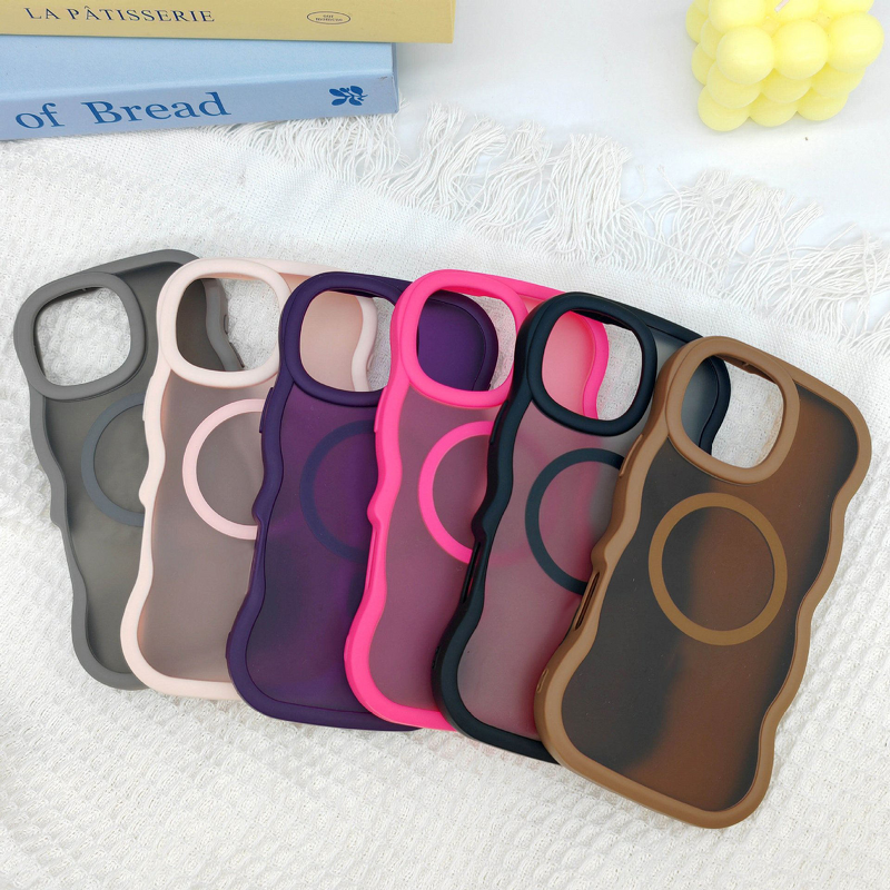 Phone Case Manufacturer - AilesTecca Wavy Magnetic PC for iPhone 17 16e 15 14 13 12 11
