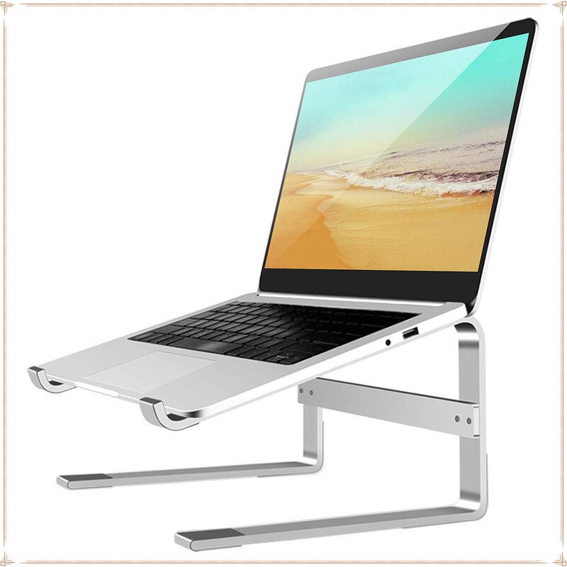 Laptop Stand - AilesTecca Aluminum Height Adjustable 8-18 Inch Office Home Gaming