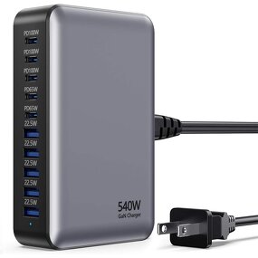 GaN Charger - AilesTecca 540W 10-Port PD Ultra-Compact Multi-Device Charging