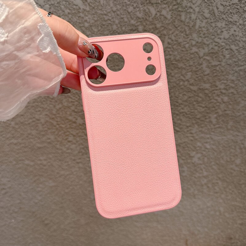Phone Case Manufacturer - AilesTecca Lychee Leather for iPhone 17 16 15 Pro Max Air Shockproof