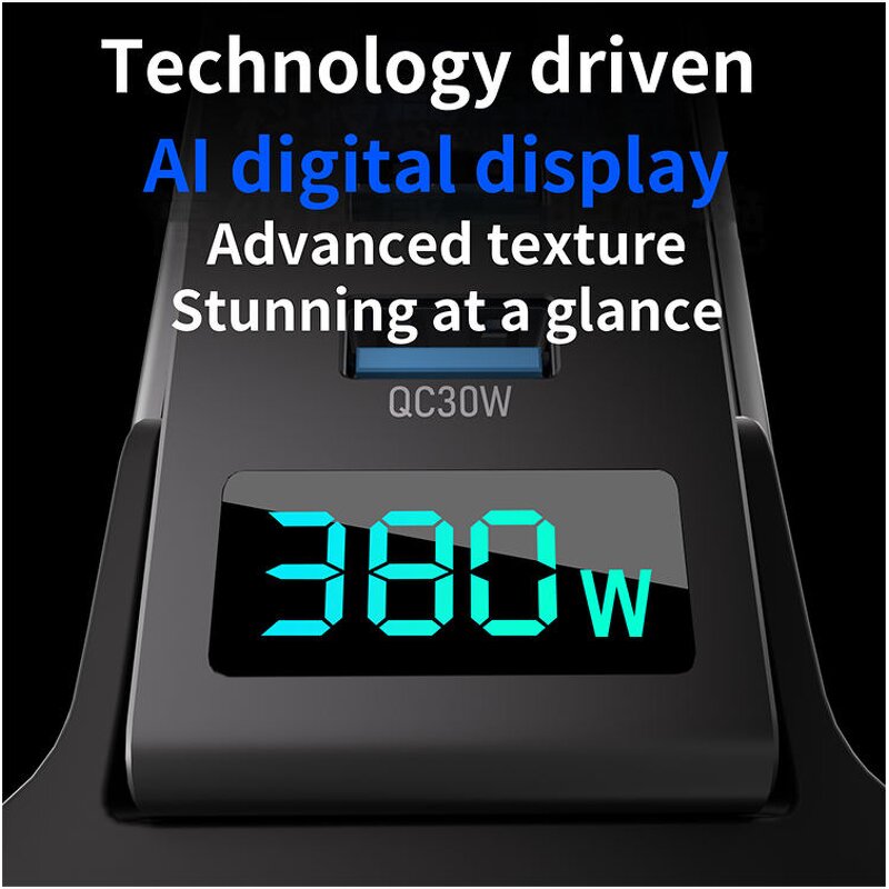 GaN Charger - AilesTecca 380W 5C3A 100W PD USB C for iPhone Apple