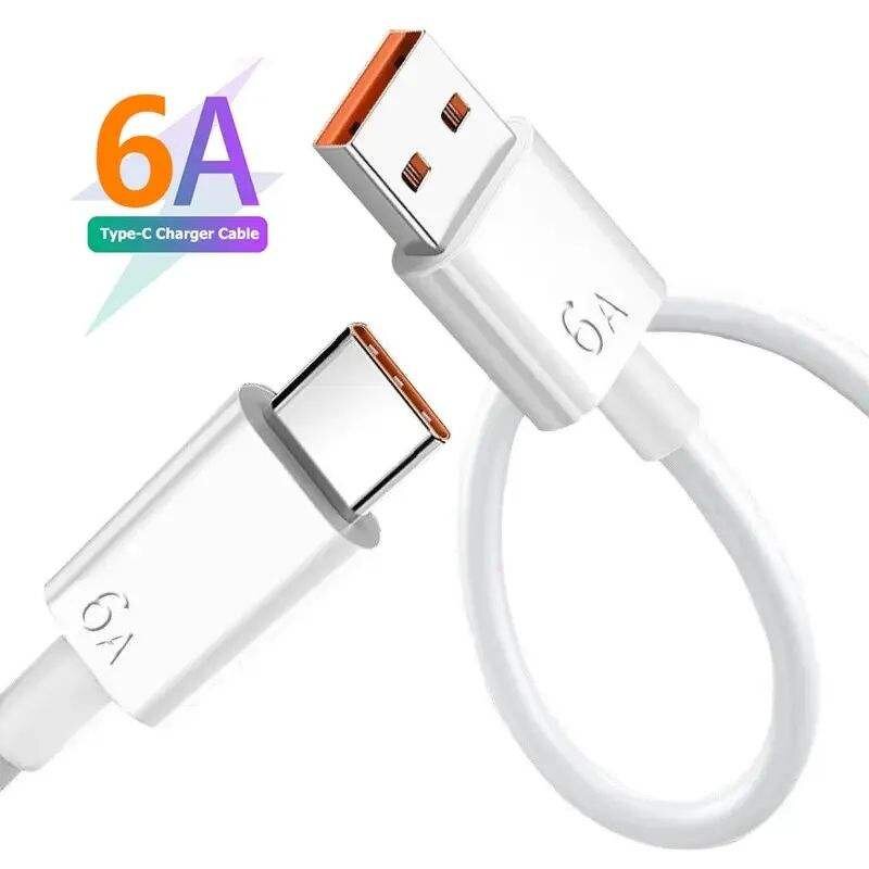 Charging Cable - AilesTecca 1M USB C 6A Fast Charging Data Cord for Mobile Phone