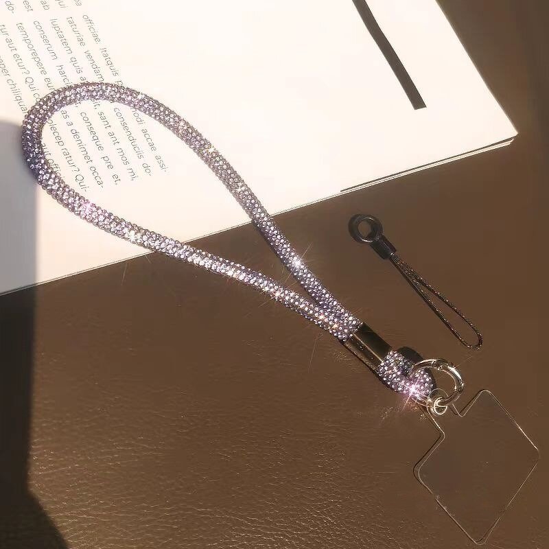 Phone Lanyard - AilesTecca Women's Full Diamond Anti-lost Sling Wrist Jewelry