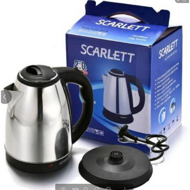 Electric Kettle - AilesTecca 2L Stainless Steel BPA Free Auto Shut-Off Fast Boil