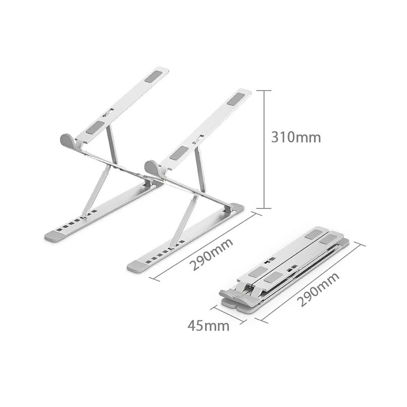 Laptop Stand - AilesTecca Metal Ergonomic Fold Portable for Notebook Tablet
