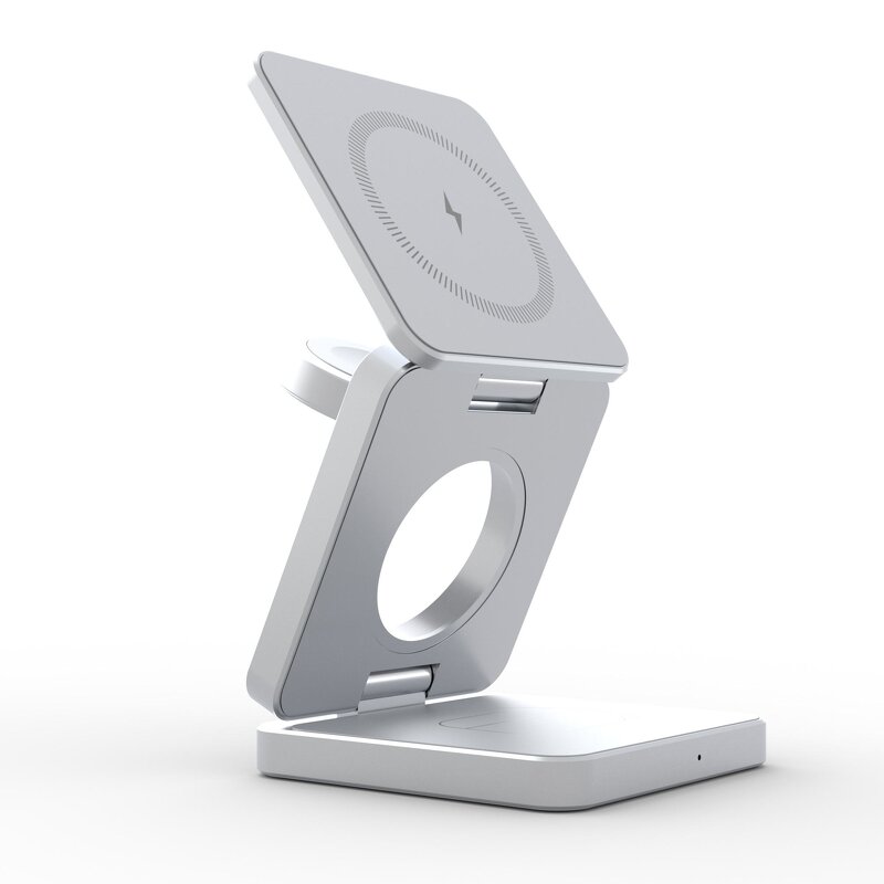 Wireless Charger - AilesTecca 3 in 1 Magnetic ABS Cargador Inalambrico