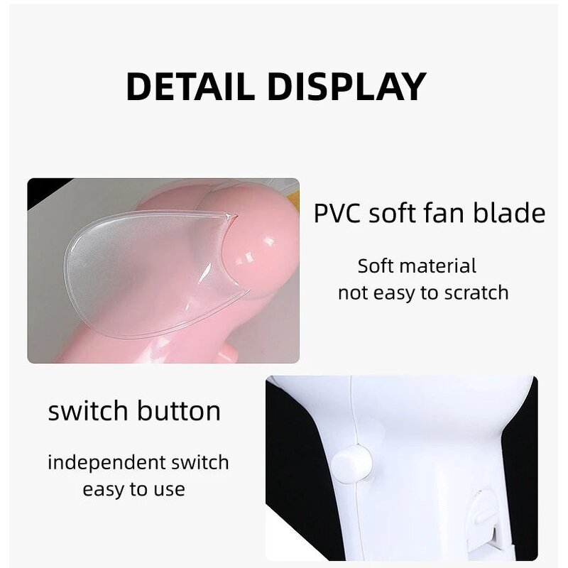 Handheld Fan - AilesTecca Mini LED Custom Message Programmable Battery Fan