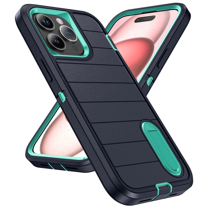Phone Case Manufacturer - AilesTecca Defender Kickstand for iPhone 17 16 E Pro Max Heavy Duty