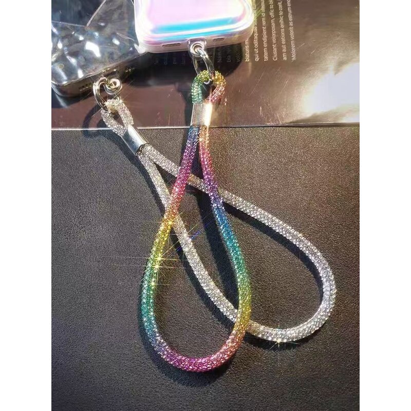 Phone Strap - AilesTecca Full Diamond Rhinestone Purse Wrist Keychain Pendant