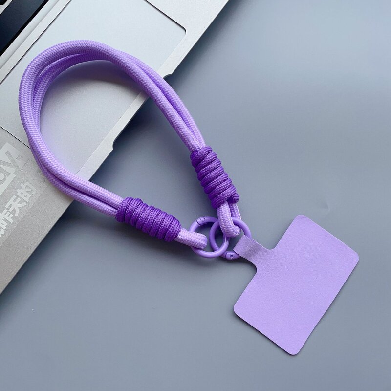 Phone Lanyard - AilesTecca Short Color Pad Patch Anti Loss Handmade Wrist