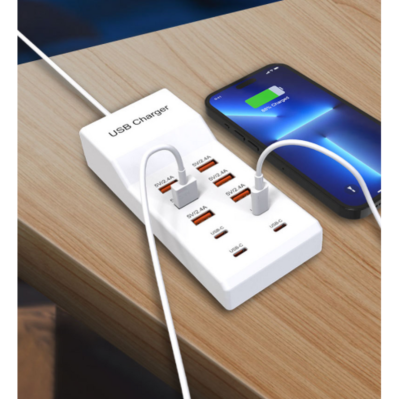 Charger Adapter - AilesTecca 10 Port 5V2.4A USB for Mobile Phone Multifunction