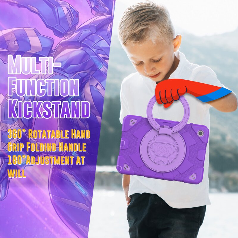 Tablet Case - AilesTecca Rotatable for iPad 9.7 Air 2 Strap Handle Grip