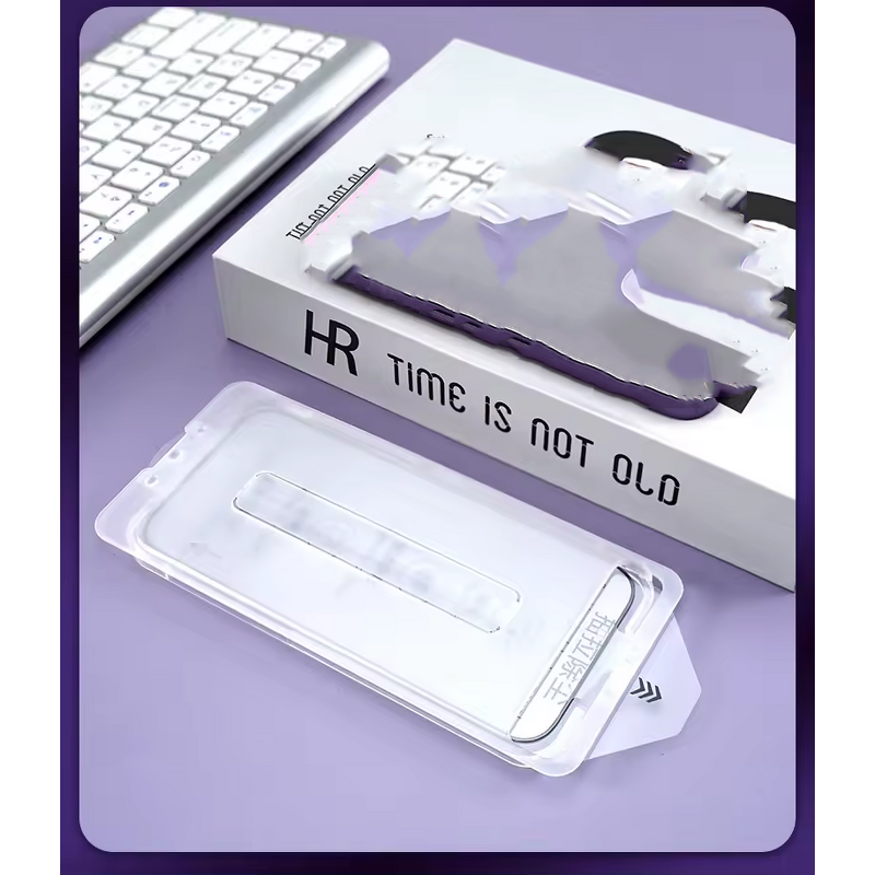 Screen Protector - AilesTecca Anti Spy Alignment Tool for iPhone 16 15 14 Pro Max