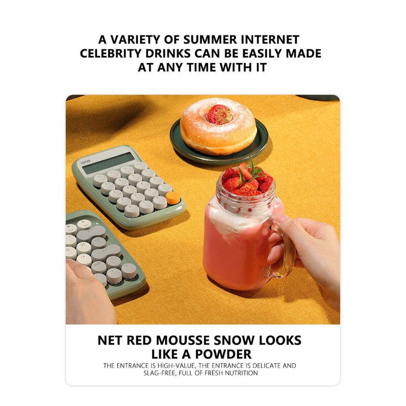 Portable Blender - AilesTecca 6 Blades 300ML Rechargeable Fruit Juicer Electric