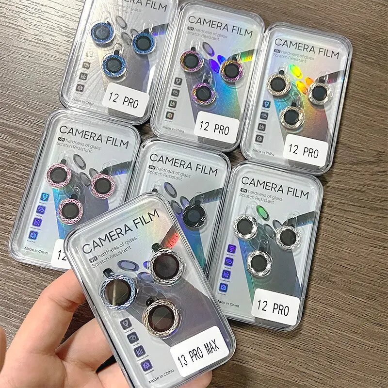 Screen Protector - AilesTecca 9H Camera Lens for iPhone 16 15 14 13 12 11 Pro Max Plus