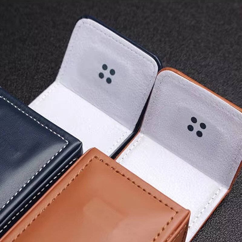 Glasses Case Manufacturer - Motech Rectangle PU Leather Magnetic View Window White