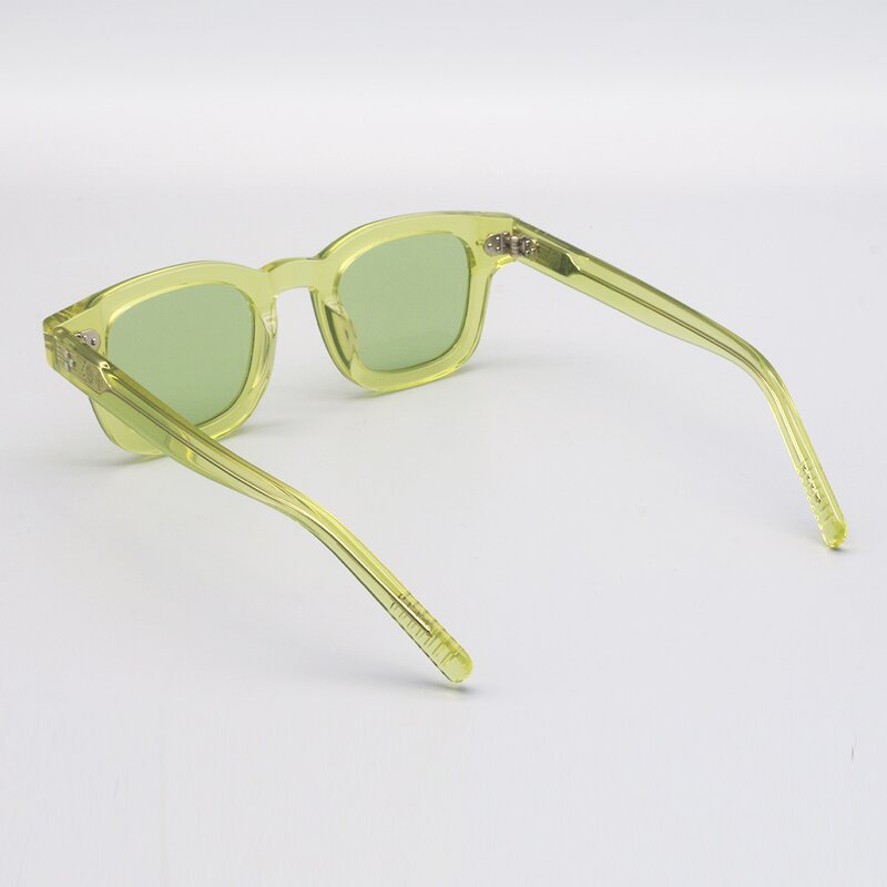 Sunglasses Manufacturer - Italian Blue Bio Acetate Polarized Square Rectangle Men