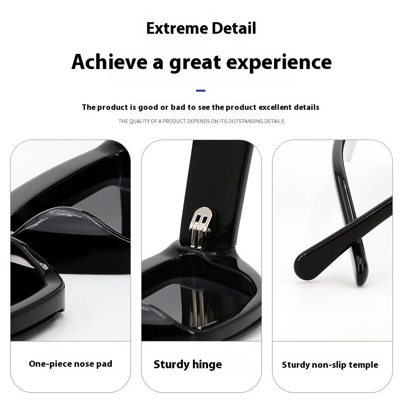 Sunglasses Manufacturer - Cat's Eye UV400 TAC Rectangle Acetate Colorful Unisex