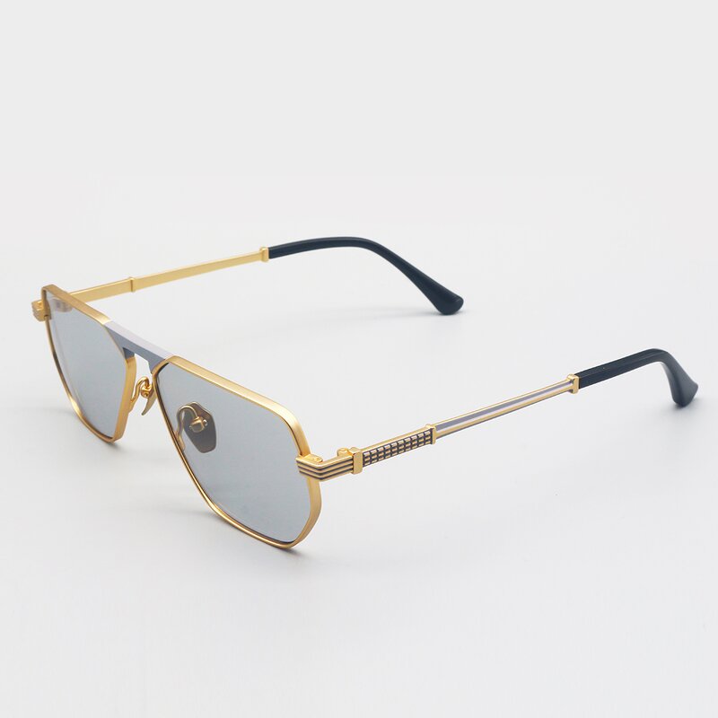 Sunglasses Manufacturer - Classic Clear Acetate Metal Frame for Men Women