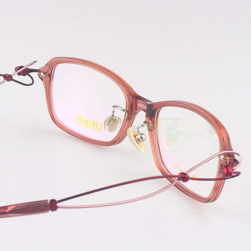 Eyeglasses Frames Manufacturer - Pure Titanium Acetate Anti-blue Light Stock OEM